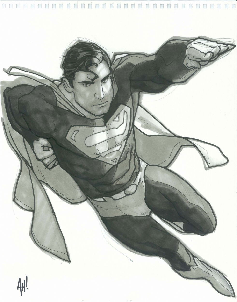 Superman By Adam Hughes In J Wallis S Superman Comic Art Gallery Room